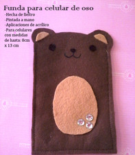 Funda para celular de Osito