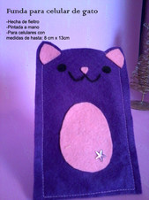 Funda para celular de Gatito